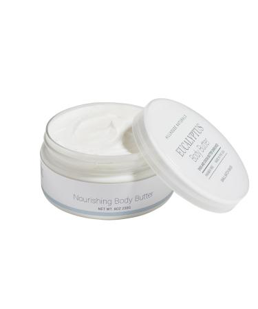 Hillhouse Naturals Body Butter Ultra-Moisturizing Renewing Smoothing Scented Body Cream - Deep Hydration For Dry Skin Repair - Made With Natural Ingredients 8oz (Eucalyptus)