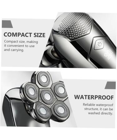 5 Sets Electric Shaver for Men - Rechargeable Waterproof Portable Travel Razor with 6 Heads & Beard Trimmer - Buy Online on GoSupps.com