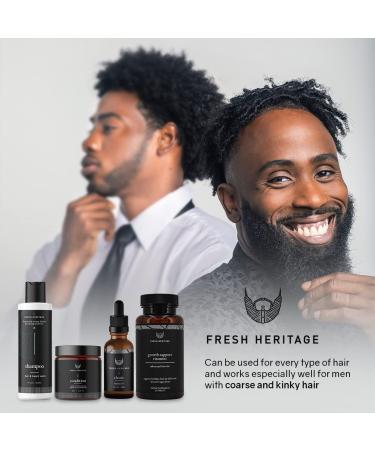 Fresh Heritage Premium Leave-in Beard Conditioner for Men - 4oz | All Natural Beard Softener with Argan Oil | Daily Use Beard Wash and Conditioner for Healthier Growth - Buy Online on GoSupps.com