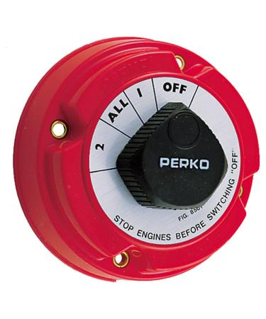 Perko 8501DP Medium Duty Battery Selector Switch Red, Small