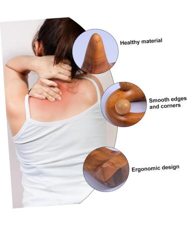 FOMIYES 10 STK Massage Device - Sandalwood Triangle Cushions Foot Massager & Neck Massager Scratch Board - Guasha & Spa Tool for Ultimate Relaxation - Buy Online on GoSupps.com