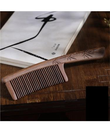 GENHAOSAN Hair Straightener Solid Wood Long Handle Comb Women's Rectangular Comb Bathroom Shower Comb Hair Care and Styling Tools Curly Hair Brush - Buy Online on GoSupps.com