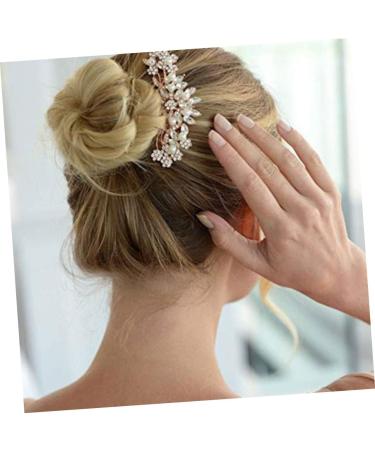 FRCOLOR 1pc Pearl Bridal Headdress Crystal Wedding Hair Comb Rhinestone Headpiece Crystal Hair Comb Bridal Headband Hen Tiara Bridal Hair Accessories Bride Old Fashioned Silver Crystal - Buy Online on GoSupps.com