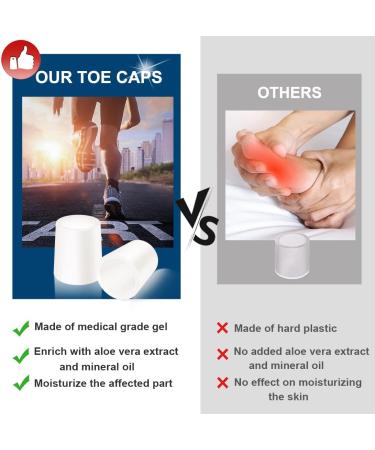16 Pcs Toe Protectors for Women & Men - Silicone Sleeves for Corns, Ingrown Toenails, Blisters & Foot Pain Relief - Buy Online on GoSupps.com