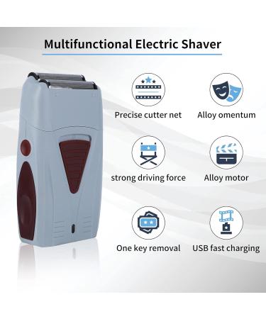 Buy Rechargeable Men's Electric Hair Clipper & Trimmer - Double Head Razor & Reciprocating Shaver - International Shipping Available - Buy Online on GoSupps.com