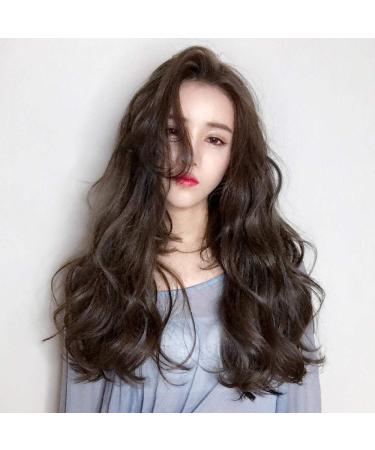BGHJUE Wig female long curly hair big wave fluffy natural long hair long straight hair wig piece one piece