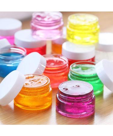 12PCs Clear Mini Plastic Containers - 100ml/80g Empty Small Cans for Creams DIY & Roben Cosmetics - Wide Mouth with Lid - Buy Online on GoSupps.com