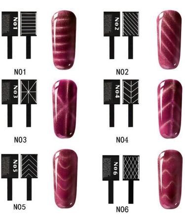 Leylor Gel Magnet | 9Pcs Set 3D Cat Eye Magnetic LED Polish | Soak Off UV Gel Nail Art Tools for Manicure - Buy Online on GoSupps.com
