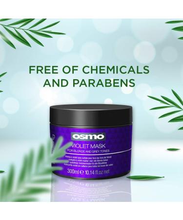 Osmo Silverising Violet Mask for Blonde and Grey Tones - 10.14 Fl.Oz - Buy Online on GoSupps.com