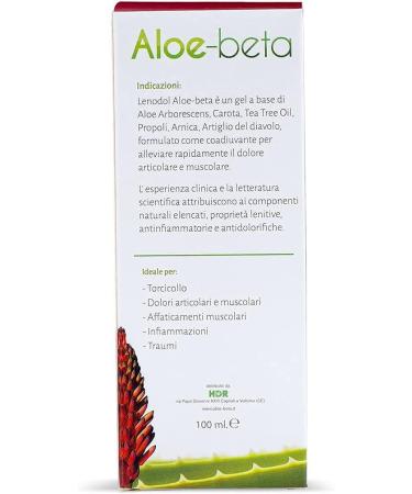 Buy HDR Sas Aloe-beta Lenodol Gel 100ml - Relieve Joint & Muscle Pain - Aloe Asborscens for Athletes - Fast International Shipping - Buy Online on GoSupps.com