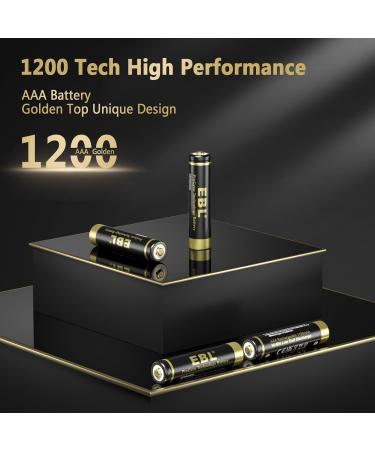 Buy EBL Gold Pro Rechargeable AAA Batteries - 1.2V 1100mAh NIMH - High Performance Precharged - 16 Pack for International Shipping - Buy Online on GoSupps.com