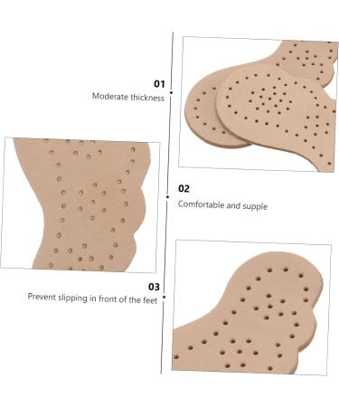 NOLITOY 6 Pairs Non-Slip Insoles for High Heels | Metatarsal Cushion & Leather Summer Sole Pads - Comfort & Support for Your Feet - Buy Online on GoSupps.com