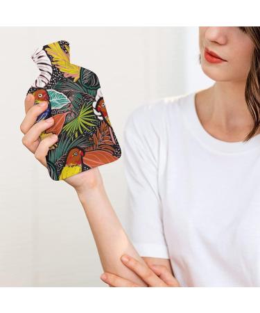 Color Bird Hot Water Bottle with Plush Cover - Perfect Hand Warmer for Adults & Children | 26.5x15.3cm | International Shipping - Buy Online on GoSupps.com