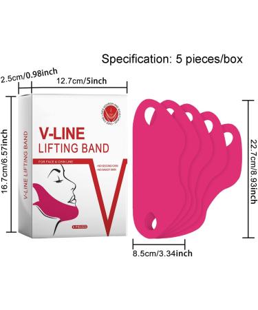 Double Chin Strap - Firming Chin Sheet Masks | Vline Face Lifting Chin Masks | 5 Ear-hanging V-face Masks | Double Chin Ma-sk for Skin Firming and Tightening Double Chin Jawline for Women & Men - Buy Online on GoSupps.com