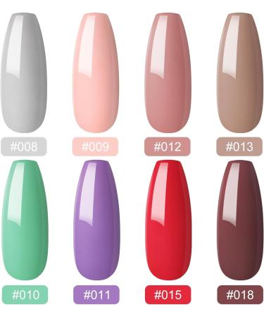2G Dipping Powder Kit Nail Starter Nail 8PCS Dipping Powder System French Powder No Needed Nail Lamp Fast Dry Nail Art Manicure DIY Salon Gift Set for Women Girls DIY Nail Beginner Home Salon Gift color05 - Buy Online on GoSupps.com