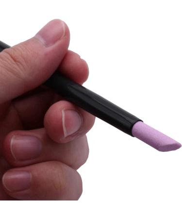 Duontyye Black Quartz Scrubs Stone Cuticle Stick Pen Cuticle Nail Art Pusher Spoon Cut Nail Pusher Manicure Care Tools - Buy Online on GoSupps.com