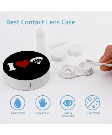 I Love Parachute Contact Lens Travel Kit | Portable Cute Contact Box with Mirror for Daily Use - Buy Online on GoSupps.com