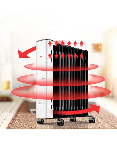 Heater Electric Vertical Heater/Bathroom Waterproof Heater 3S Rapid Heating 13 Pieces of Electric Oil Heater Efficient Heating Heating and Humidification One Overheat Protection Dumping Power Failur - Buy Online on GoSupps.com