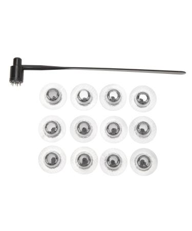 Seven Star Needle Set & Hammer - Stainless Steel Plum Blossom Skin Hammer with 12 Replacement Heads | International Shipping - Buy Online on GoSupps.com