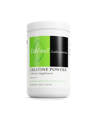 DAVINCI LABS Creatine Powder - Amino Acid Drink Mix Powder for Muscle & Brain Health* - Vegetarian Gluten-Free & Soy-Free - Unflavored 90 Servings