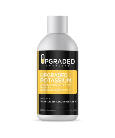 Upgraded Formulas Potassium Supplement with Liquid Nano Minerals - Hydration Muscle Health and Adrenal Support - Natural Vegan Paleo (8 Fluid Ounces)