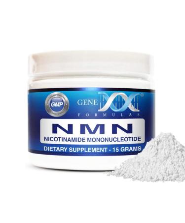 NMN Nicotinamide Mononucleotide Supplement Powder 15g Jar - Stabilized Form (100 Scoops), 99% Pure NMN Supplements for Increased NAD Levels, DNA Repair, & Healthy Aging, GMP Certified, Genex Formulas 0.53 Ounce (Pack of 1)
