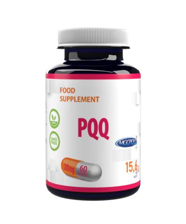 Hepatica PQQ (MGCPQQ®) 20mg 60 Vegan Capsules, Tested by a Third Party Laboratory, Gluten Free and GMO Free