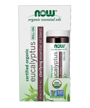 Now Foods Certified Organic Eucalyptus Roll-On 1/3 fl oz (10 ml)