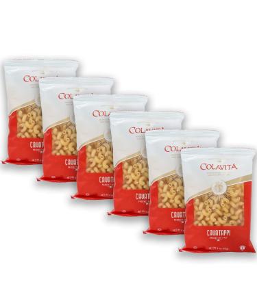 Colavita Cavatappi Pasta 6 Pack of 1 lb. Bags - Authentic Italian Pasta Made with 100% Durum Wheat Semolina