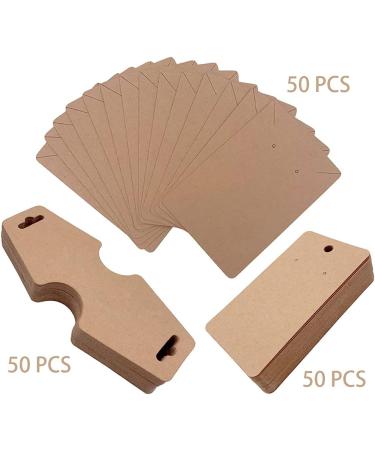 Suponey 150 Pcs Kraft Paper Jewelry Display Cards - Earring, Necklace, Bracelet Holder Tags - Buy Online on GoSupps.com