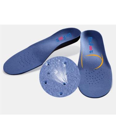 Dr. Foot Full Orthotics Shoe Insoles - Arch Support Inserts for Flat Feet, Over-Pronation, Fallen Arch - Men's 7.5-9 | Women's 8.5-10 (M-W8.5-10 | M7.5-9) - Blue & Black - Buy Online on GoSupps.com