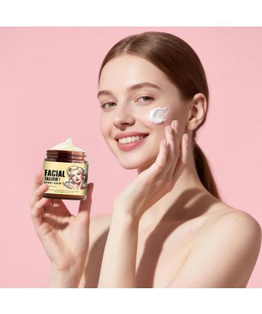 Sgqtqybk Beef Tallow Honey Balm Whipped Tallow Face Cream for Sensitive Skin Multi-Purpose Body Balm Fragrance Free 4.23oz - Buy Online on GoSupps.com