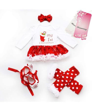 Winmany Newborn Baby Girls Christmas Romper Tutu Dress Outfit Set 3-6 Months - Buy Online on GoSupps.com