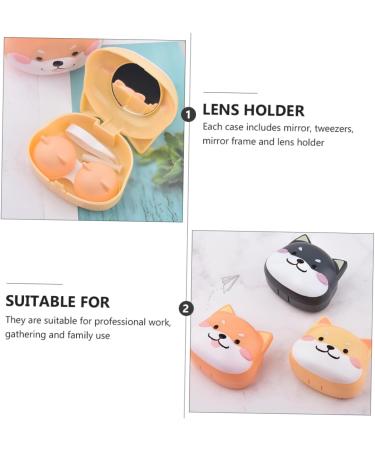 Ultechnovo 6 STK Contact Lens Container Set - Eye Care Storage Boxes with Mirror and Travel Case - Plastic Holders for Contact Lenses (2pcs) 7.5x6.5x4.5cm - Buy Online on GoSupps.com