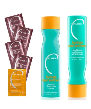 Malibu C Hydrate Color Wellness Set  7 Count (Pack of 1) - Buy Online on GoSupps.com