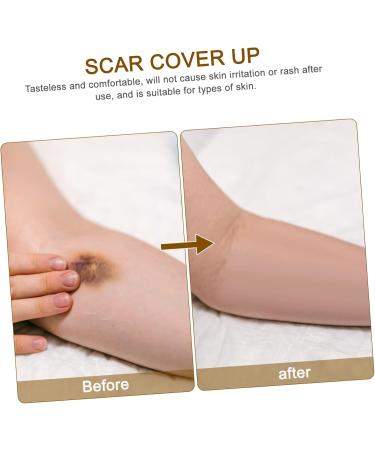 Homoyoyo Bande Adh sive Camouflage Cicatrices Imperm able Couleur Peau Fonc e 10 Pcs Taille Standard Protection Tatouages Maquillage Corps Invisible Piscine - Buy Online on GoSupps.com