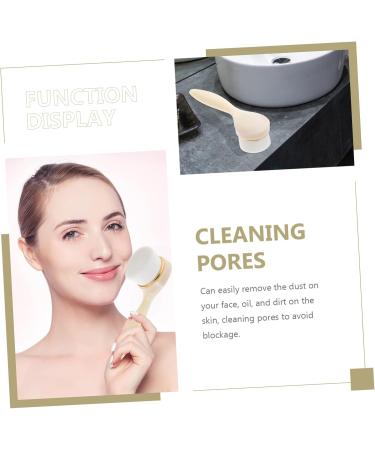 BIUDECO Face Brush Face Exfoliator Blackhead Scrubber Handheld Manual Face Cleansing Brush Face Washing Brush Silicone Face Wash Brush Facial Silica Gel Cleansing Tool Soft - Buy Online on GoSupps.com