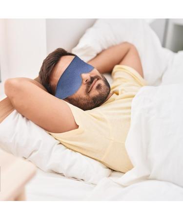 Buy Adjustable Blackout Eye Mask for Side Sleepers - Perfect Travel Sleep Aid & Meditation Blindfold - Cozy Sleep Mask in Blue - Buy Online on GoSupps.com