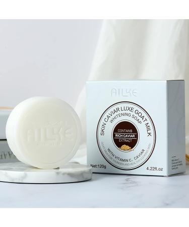 Goat Milk Whitening Soap Moisturizing Body Wash Bar Hand Made Soap With Vitamin C Brightening Even Toning Suitable For Black Skin And Dark Skin 120g - Buy Online on GoSupps.com