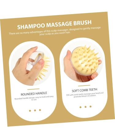 Minkissy 6-Piece Shampoo Brush Set | Silicone Scalp Massager & Body Scrubber | Handheld Cleaning Comb | 3 Colors | Perfect for Home Spa & Wellness - Buy Online on GoSupps.com