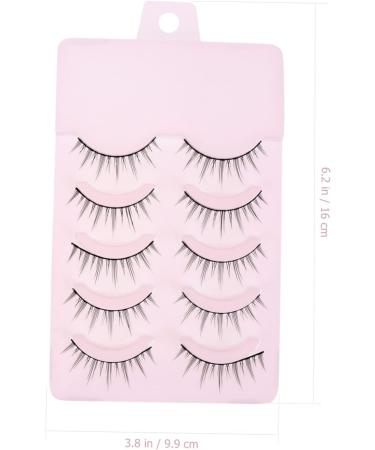 5 Pairs Fake Eyelashes Beauty Girl Fake Lashes Natural Eyelashes Beauty Accessory Natural False Eyelashes 3d False Lashes Fakes Woman Cosmetic Acrylic Chemical Fiber - Buy Online on GoSupps.com