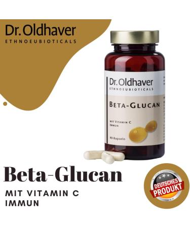 Dr. Oldhaver Beta Glucan & Vitamin C - Immune Support Capsules with Acerola Extract | 90 Count - Buy Online on GoSupps.com