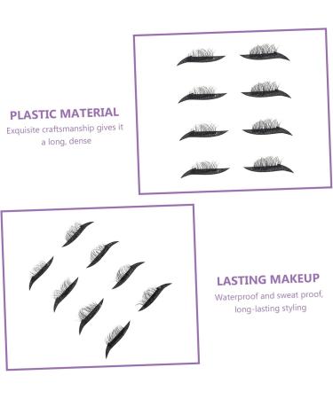 FOMIYES 4 pairs Sticker Eye Adhesive Tools Tape with Decals for Eyelash Glitter Line Waterproof Black - Buy Online on GoSupps.com