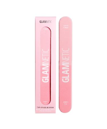 Glamnetic 7-in-1 Nail Buffer | All-in-One 7 Step Nail Buffing Block for Filing Shaping Smoothing & Polishing | Lightweight & Easy to Use | EVA & Sandpaper Nail File Buffer