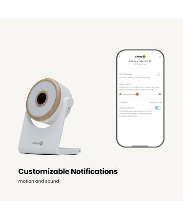 Safety 1st Connected WiFi Baby Monitor | 1080p HD Camera | Motion & Sound Notifications | Encrypted Livestream | Advanced Night Vision | iOS & Android Compatible - Buy Online on GoSupps.com