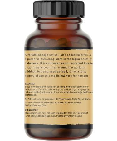 Naturevibe Botanicals Alfalfa Capsules - 180 Veg Capsules | 1000mg/Serving | Pure Herb Powder - Buy Online on GoSupps.com