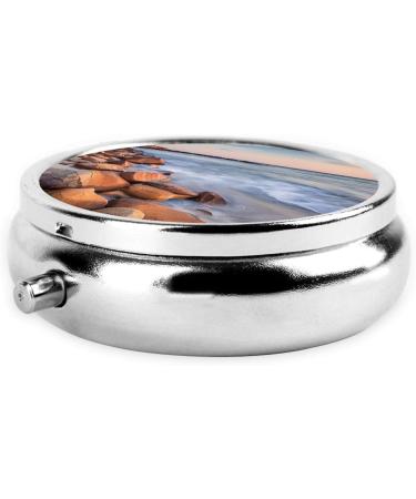 Shop Beach Maui Hawaii Sunset Pill Box | 3 Compartment Travel Pill Organizer for Home & Office - Buy Online on GoSupps.com