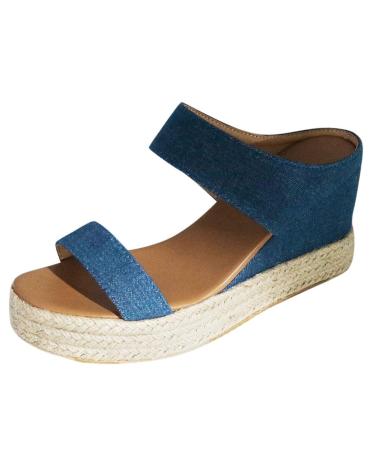 Creev women's fashion sandals with wedge heel comfortable orthopedic leather sandals with open toes women's summer hiking sandals for outdoor sports outdoor strands flip-flops white 39 (white 36 EU) Blauwa 40 EU