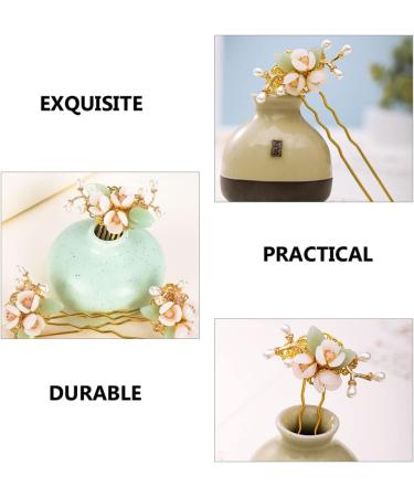 LALAFINA Flower Pearl Hairpin Asian Hair Bridal Hair Clip Flower Hair Accessories Tiara for Bride Wedding Chignon Pin Hair Accessories for Chinese Hair Clip Tool Alloy Miss Manual - Buy Online on GoSupps.com