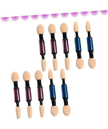 Mikinona Make Eye Shadow Brush 10pcs Women Makeup Brush Cosmetics Eye Shadow Brush Double Head Applicator Miss Blending Brush - Buy Online on GoSupps.com